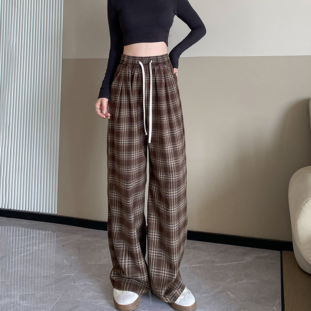 Lose Yourself in Comfort with These Trendy Womens Plaid Trousers Today - Picture 13 of 21