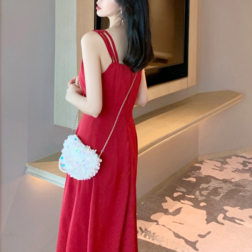Effortlessly Stylish Long Skirt Suspender Dress Perfect for Day Outing - Picture 15 of 30
