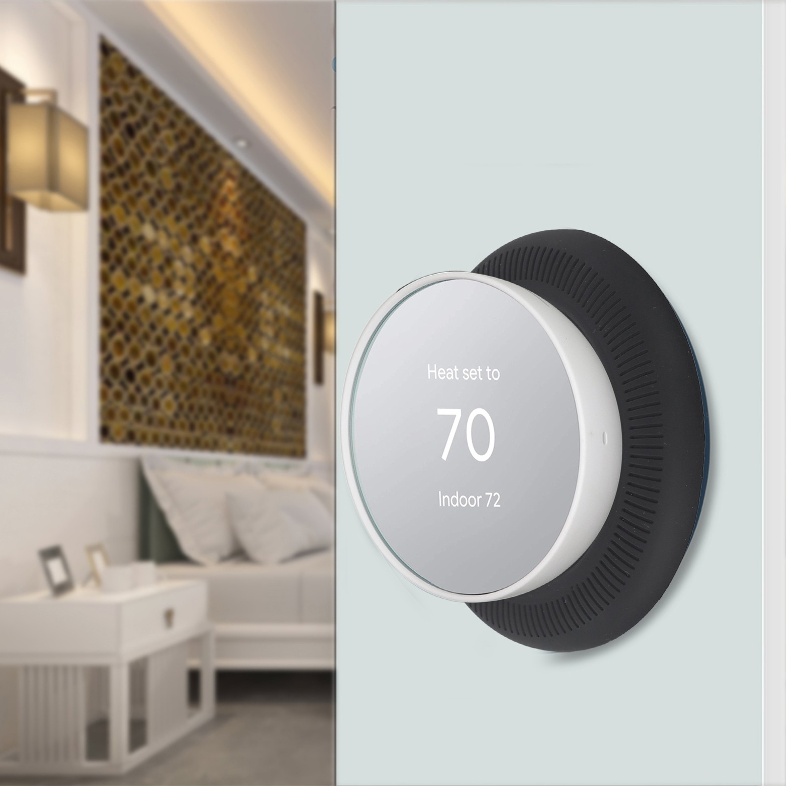 Vereinfachte Installation mit stilvoller Wandplattenabdeckung für Nest Thermost - Zdjęcie 17 z 25