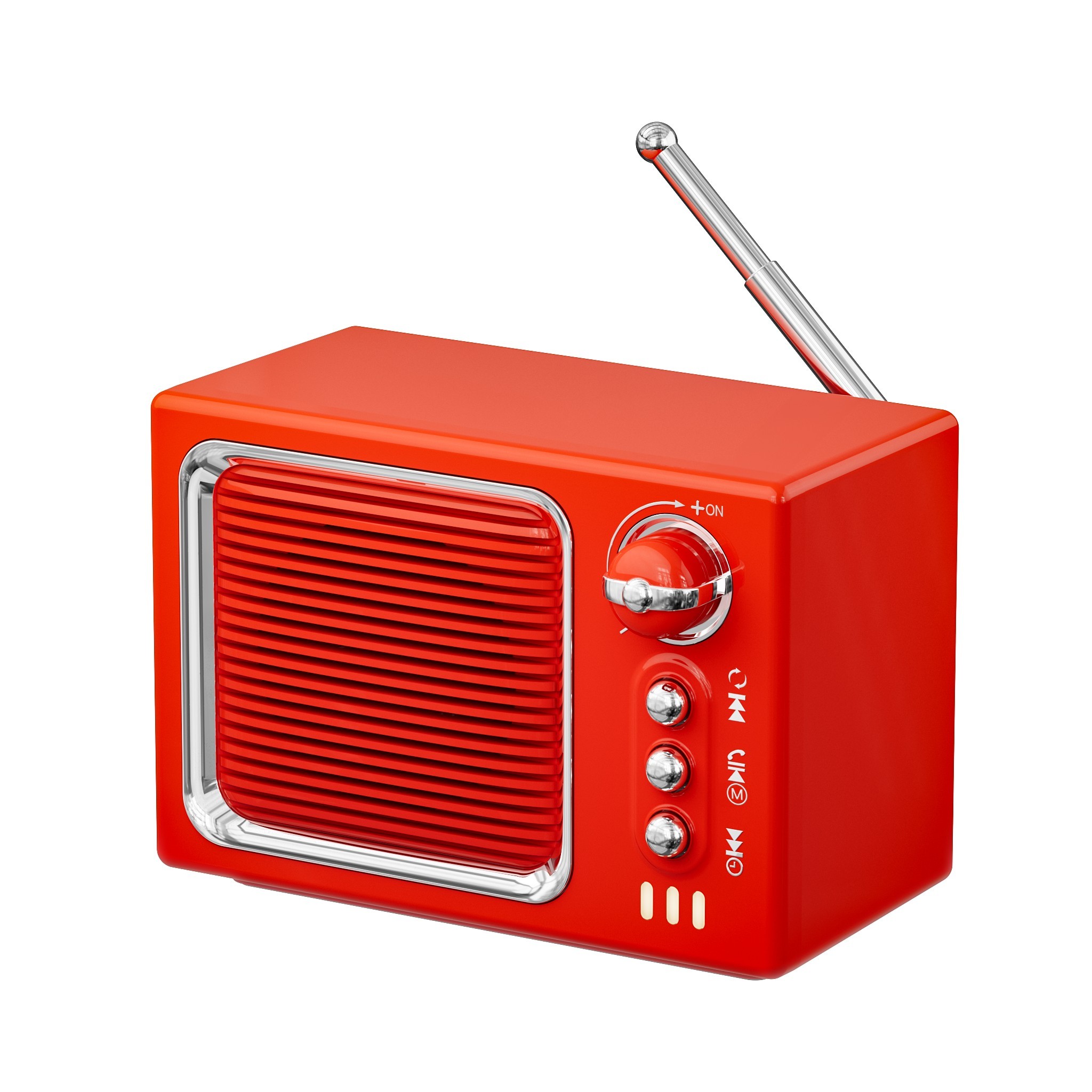 Compact Wireless Speaker with Multiple Playback Options and Retro Style - Bild 15 von 17