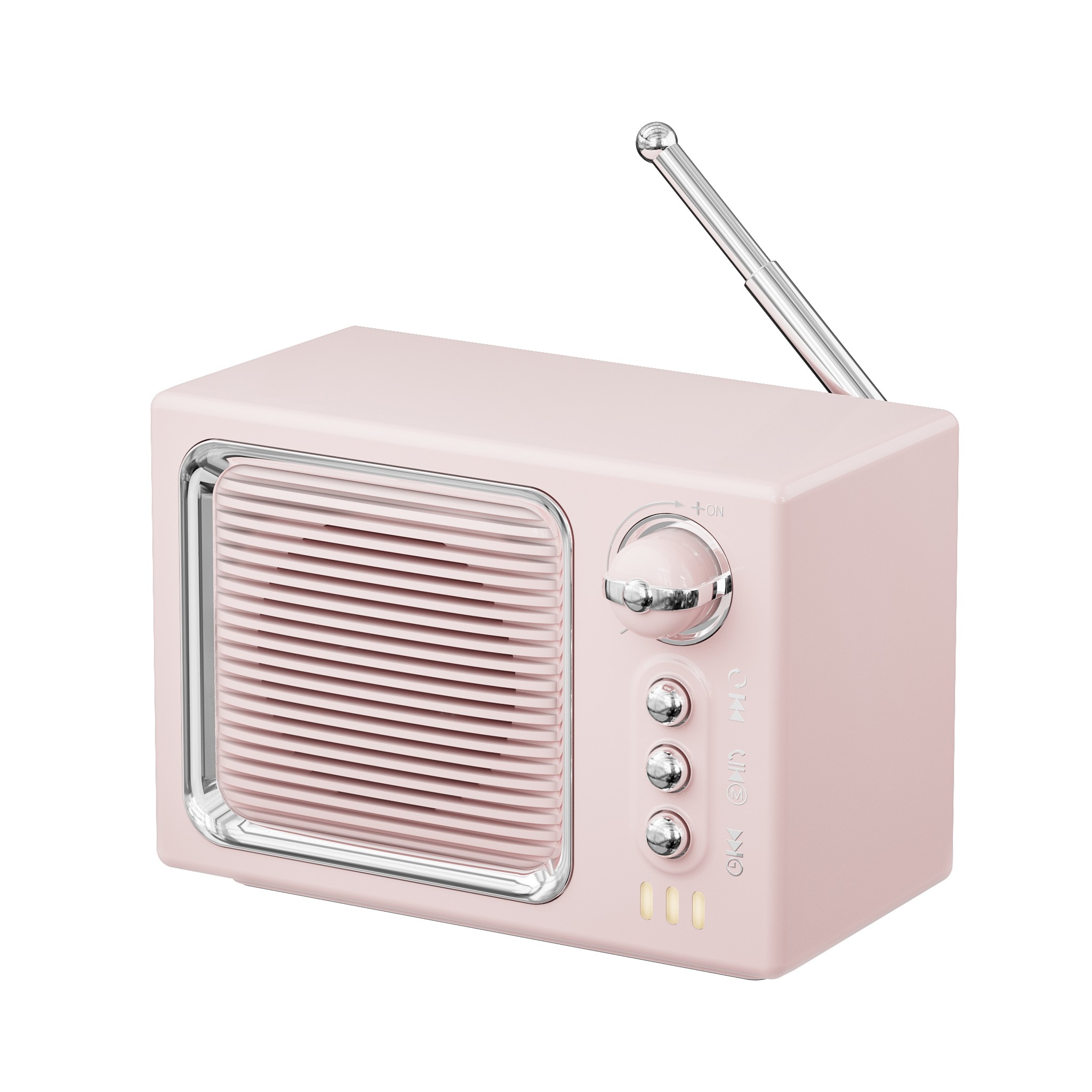 Compact Wireless Speaker with Multiple Playback Options and Retro Style - Bild 16 von 17