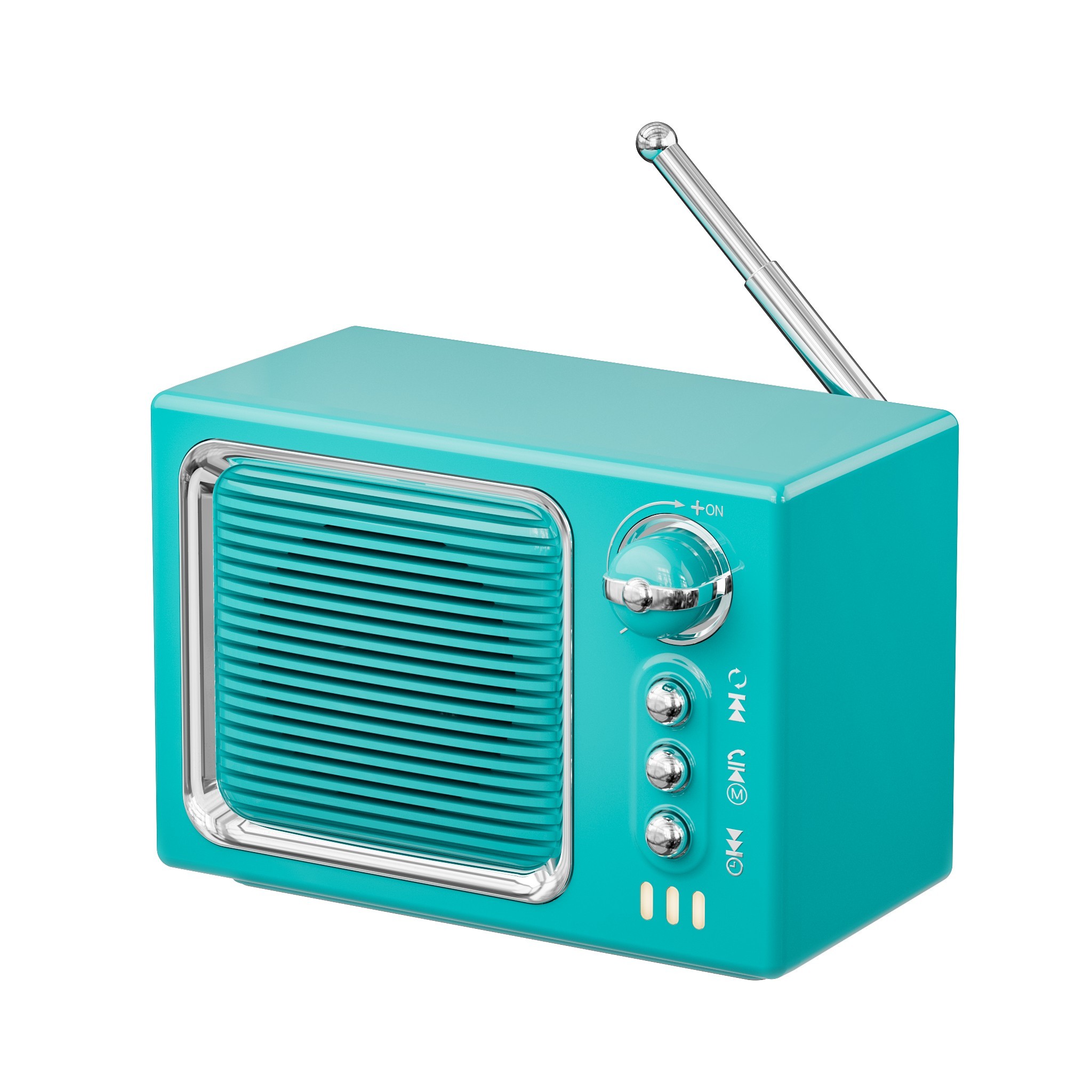 Compact Wireless Speaker with Multiple Playback Options and Retro Style - Bild 17 von 17