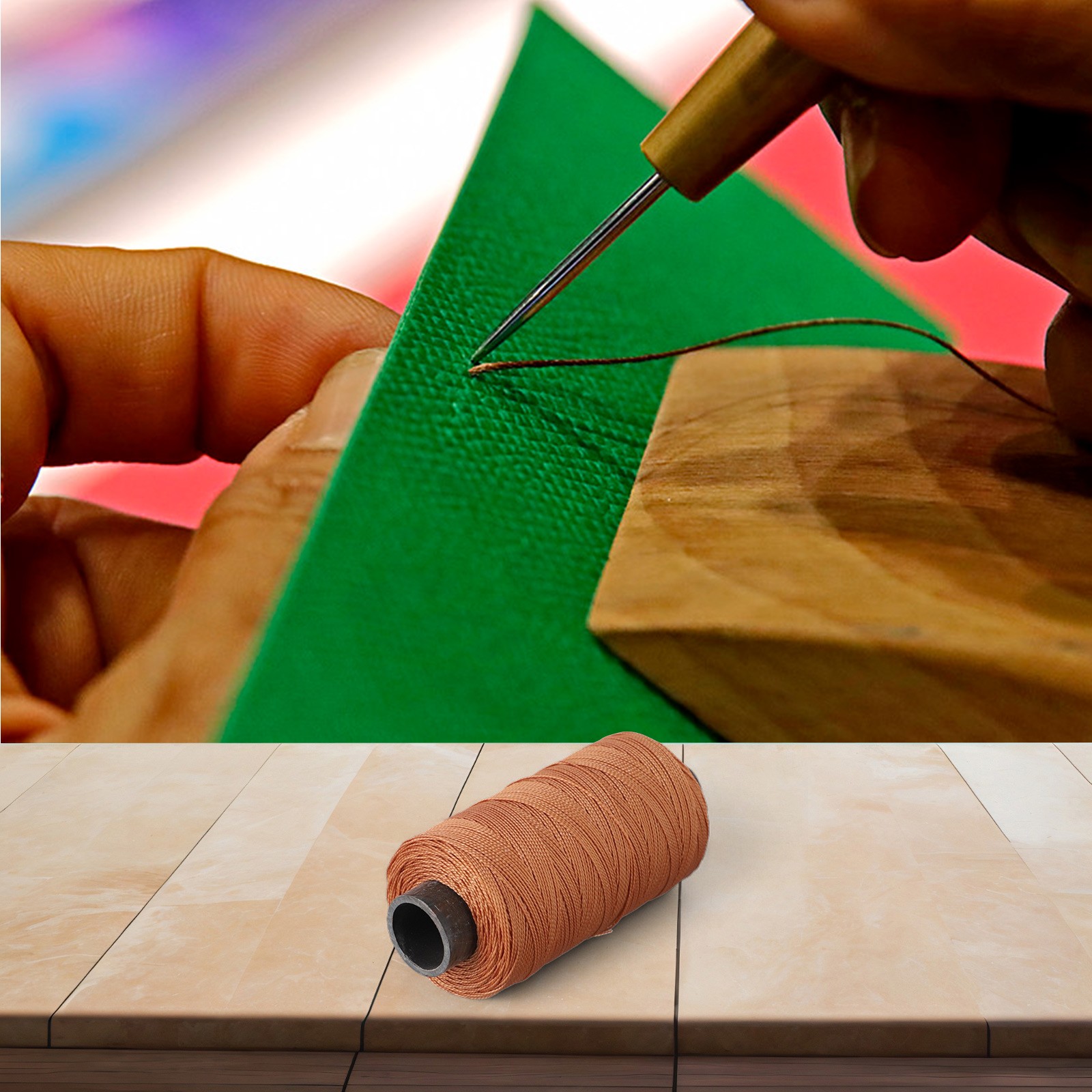 Complete Leather Sewing Kit with Wax Thread Perfect for Repairing Tents - Picture 30 of 34