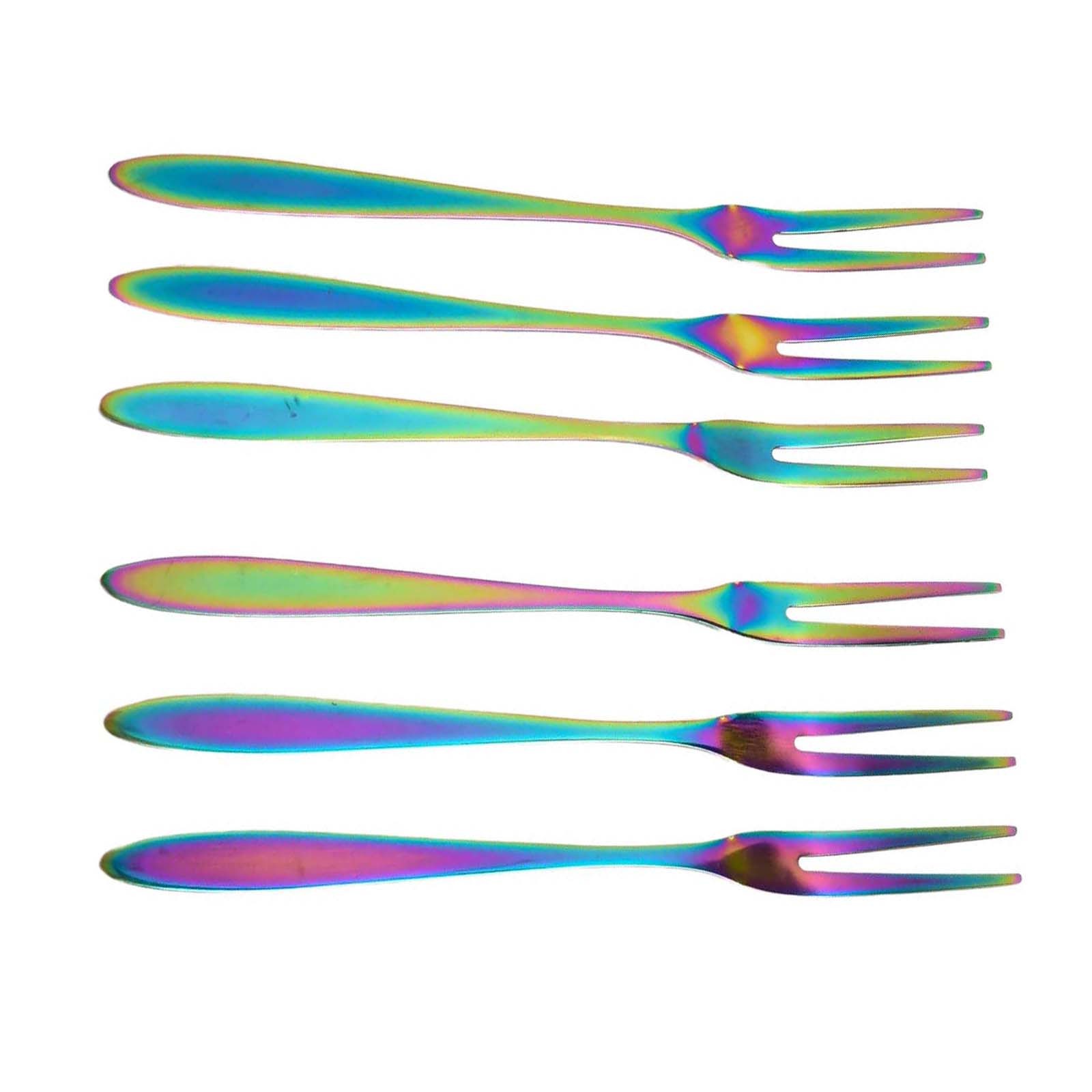 Practical Stainless Steel Fruit Forks for Convenient Snacking Set of 6 - Picture 40 of 55