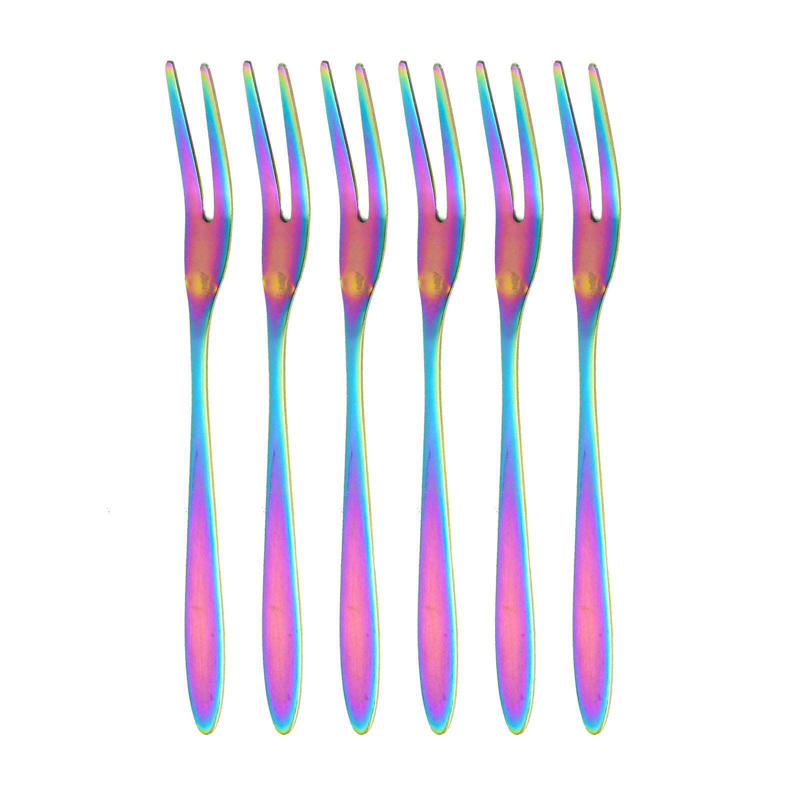 Practical Stainless Steel Fruit Forks for Convenient Snacking Set of 6 - Picture 38 of 55
