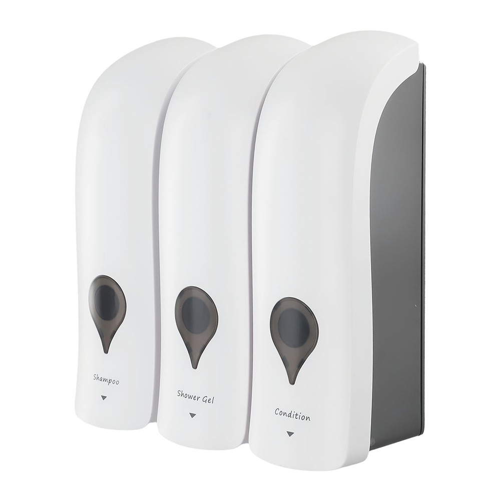 Effortless Refilling Wall Mounted Liquid Dispensing System in Gold/Grey/White