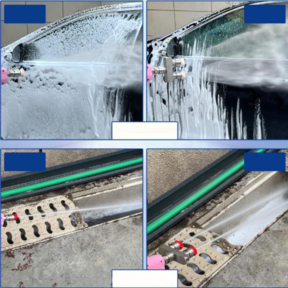Hochdruck-Düse Edelstahl - 6 Sprühdüsen Für Rohrreinigung 3/8 Zoll