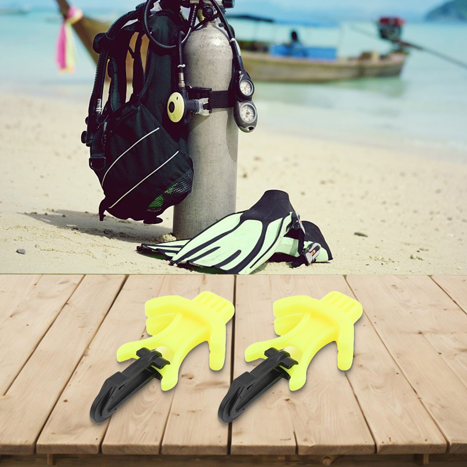 2er Pack Tauchen Oktopus Halter mit Clip für verbesserte Ausrüstung Organisati - Bild 19 von 32