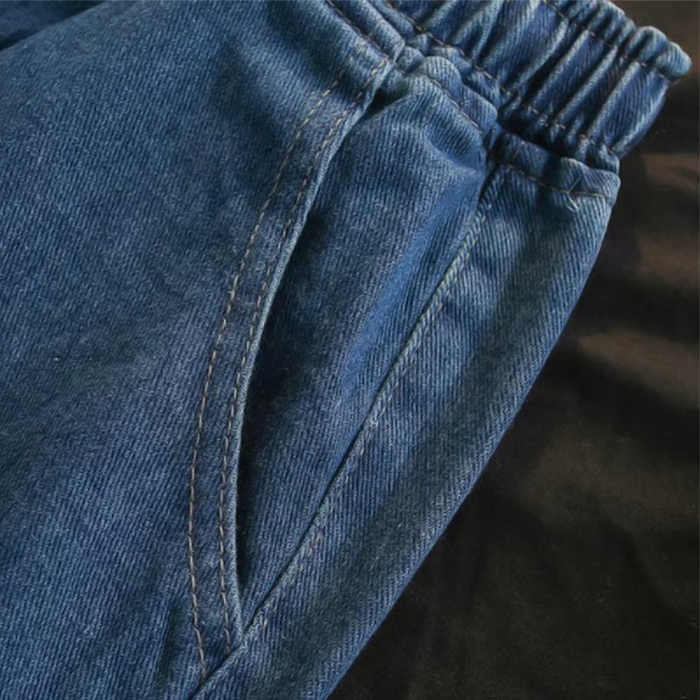 Baggy Hip Hop Jean Shorts for Men Retro Casual Summer Streetwear Style - Picture 19 of 44