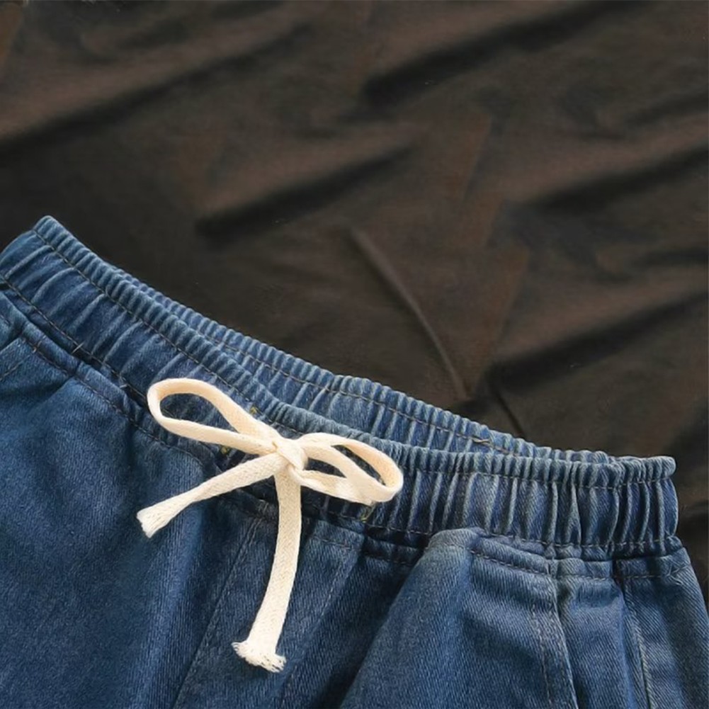 Baggy Hip Hop Jean Shorts for Men Retro Casual Summer Streetwear Style - Picture 18 of 44