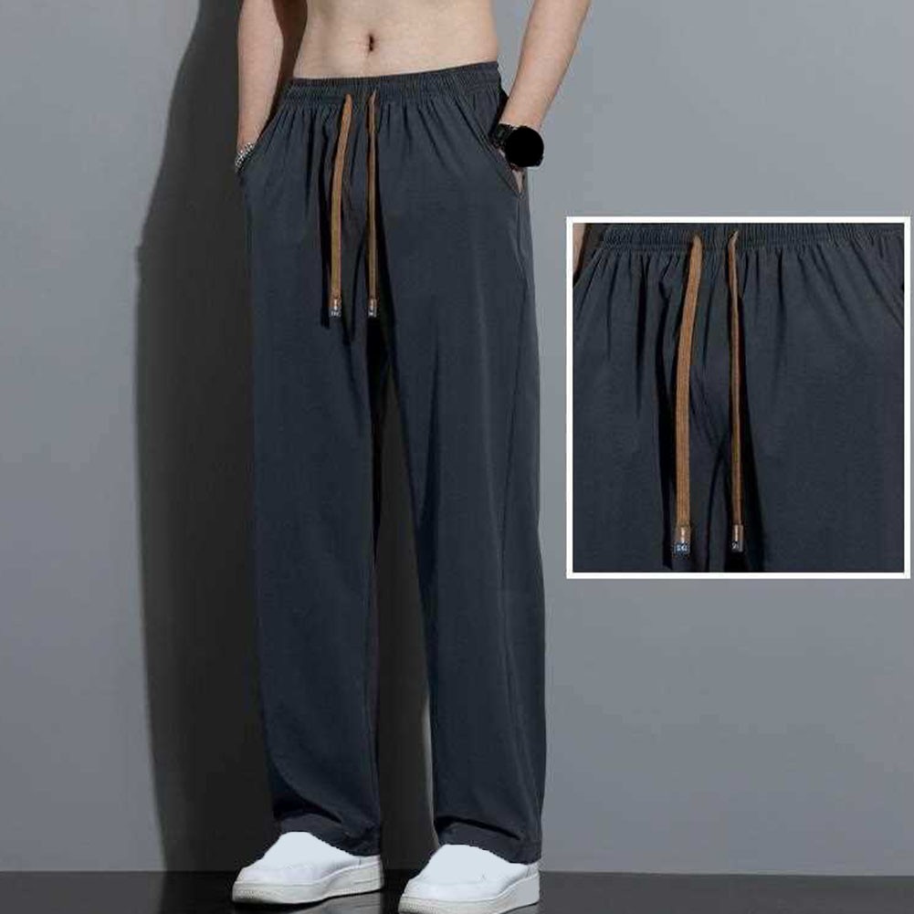 Ice Silk Quick Drying Mens Pants for Daily Wear Loose Fit and Comfortable - Picture 14 of 32