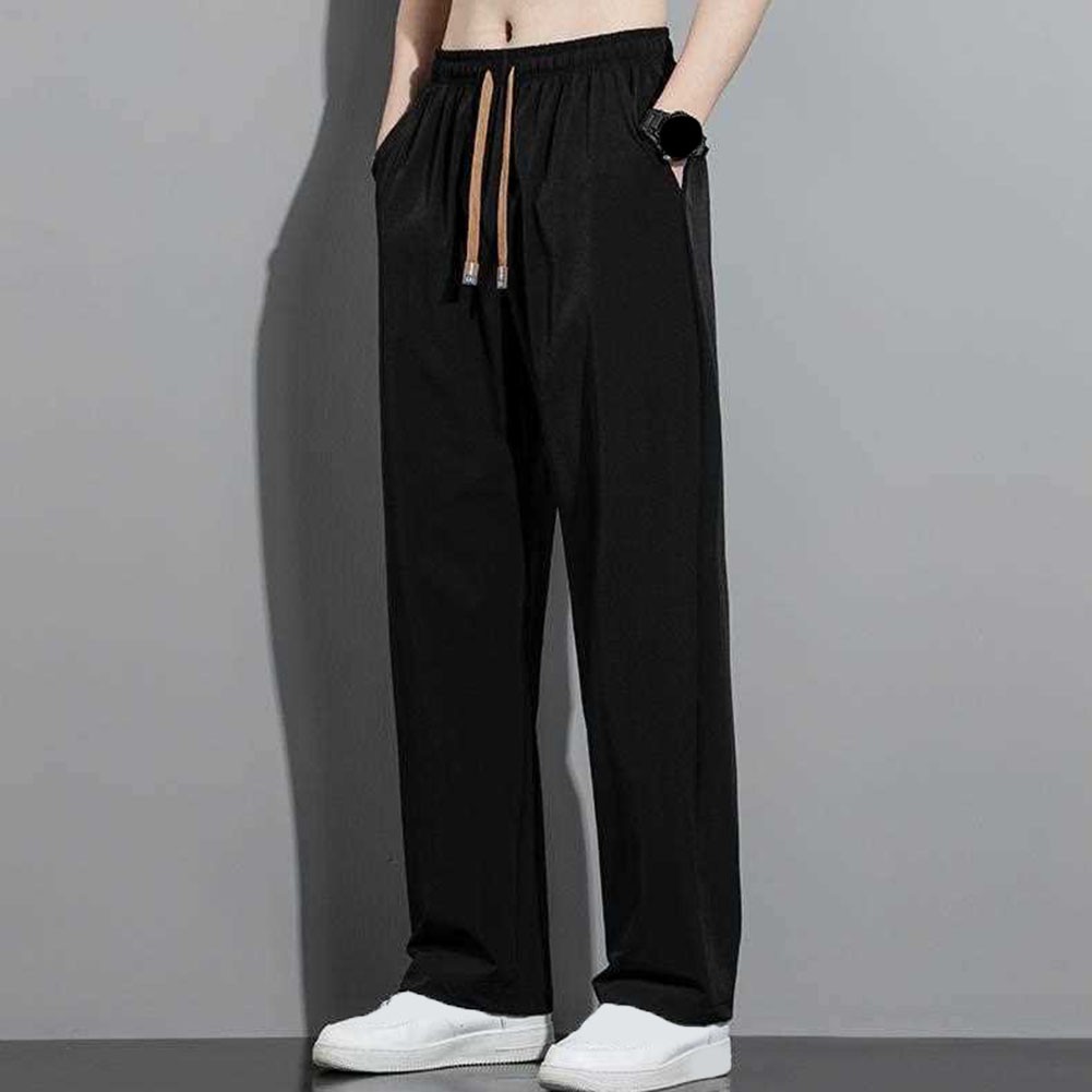 Ice Silk Quick Drying Mens Pants for Daily Wear Loose Fit and Comfortable - Picture 18 of 28