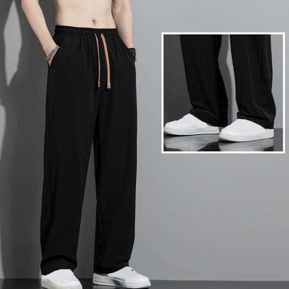 Ice Silk Quick Drying Mens Pants for Daily Wear Loose Fit and Comfortable - Picture 16 of 28