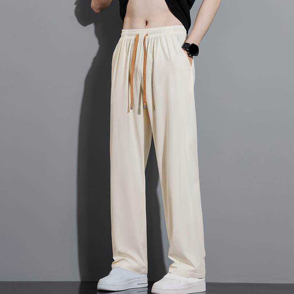 Ice Silk Quick Drying Mens Pants for Daily Wear Loose Fit and Comfortable - Picture 20 of 28