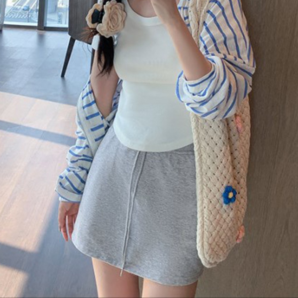 Elegant Womens Sports Skirt with High Waist and Microelasticity Material - Picture 12 of 12