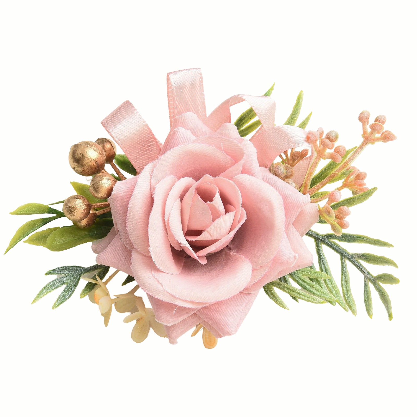 Wunderschöne Legierung und Stoff Handgelenk Corsage Armband perfekt für Weihna - Picture 18 of 24