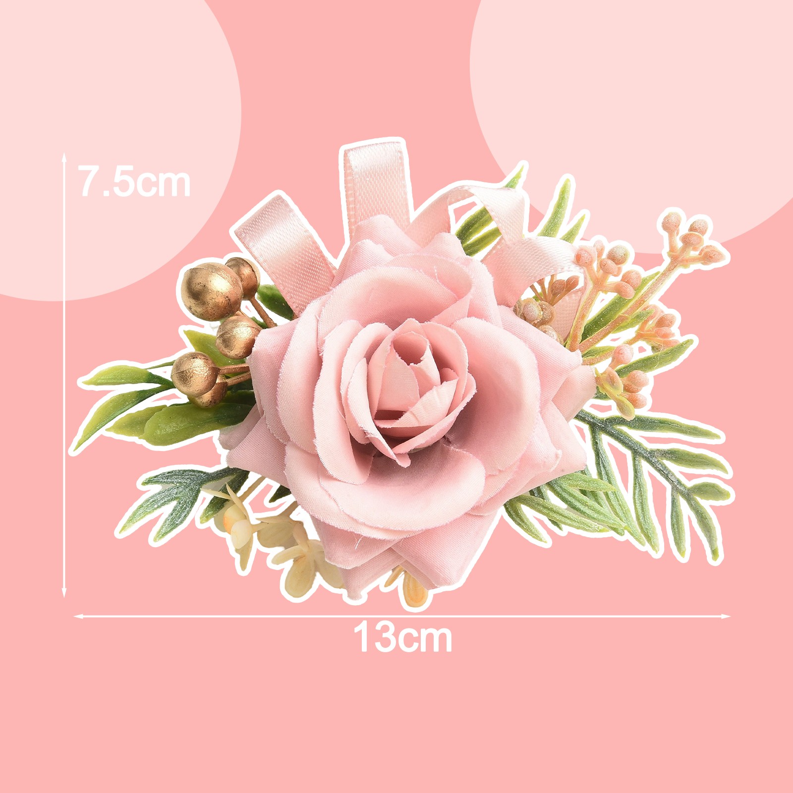 Wunderschöne Legierung und Stoff Handgelenk Corsage Armband perfekt für Weihna - Picture 19 of 24