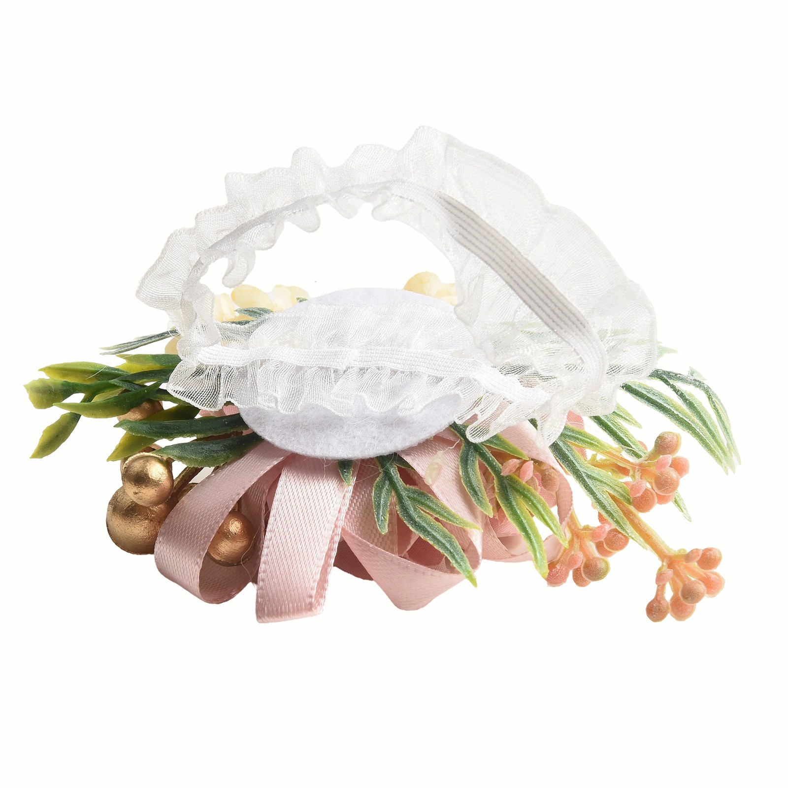 Wunderschöne Legierung und Stoff Handgelenk Corsage Armband perfekt für Weihna - Picture 16 of 24