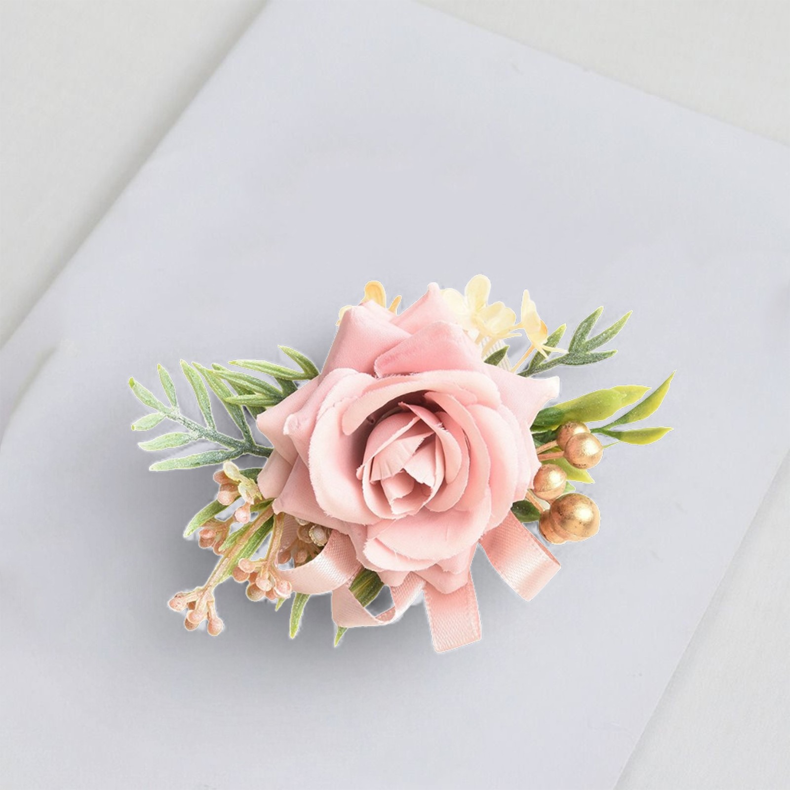 Wunderschöne Legierung und Stoff Handgelenk Corsage Armband perfekt für Weihna - Picture 15 of 24