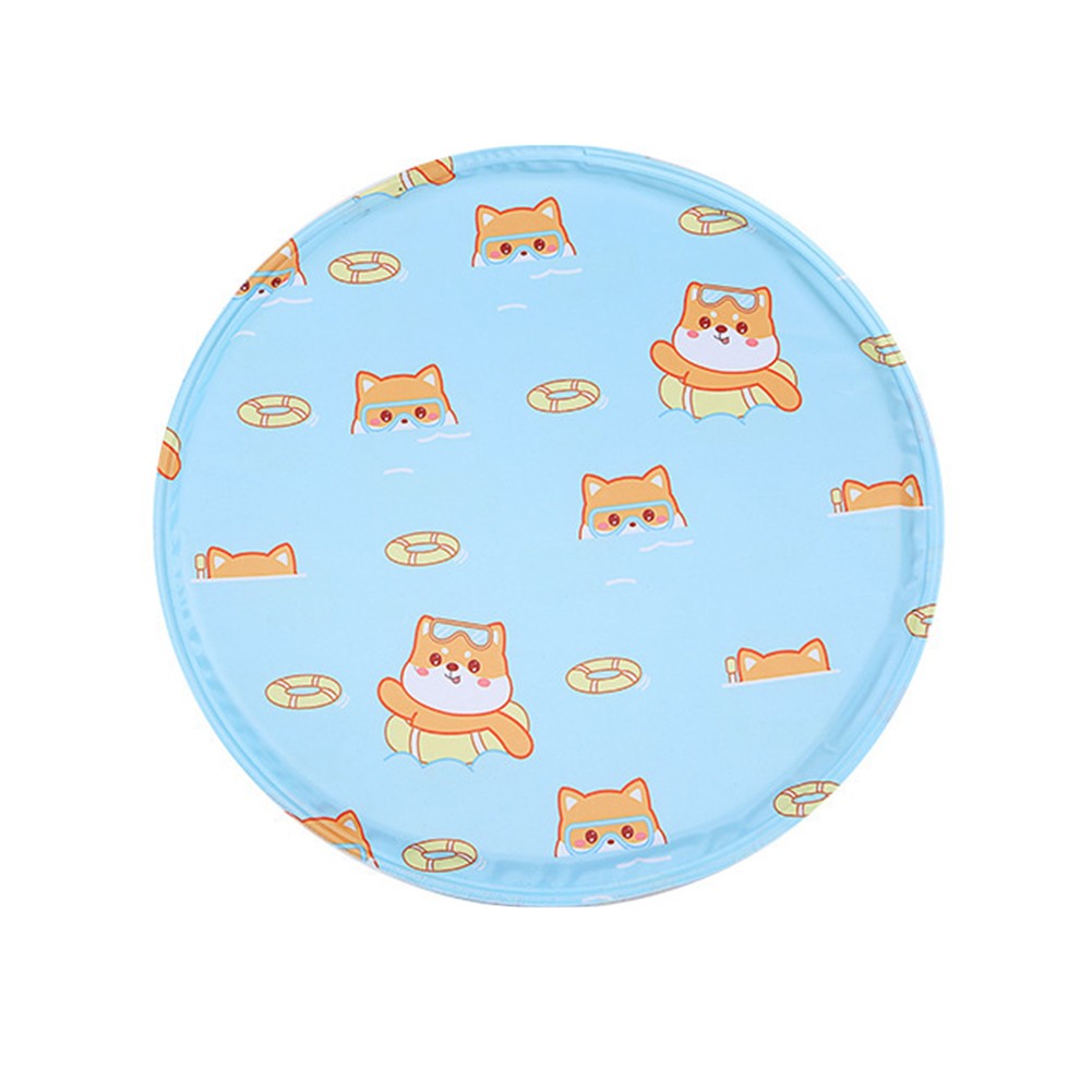 Gel Refroidissant Rond Portable Coussin pour Animaux de Compagnie pour Chiens et - Zdjęcie 13 z 20