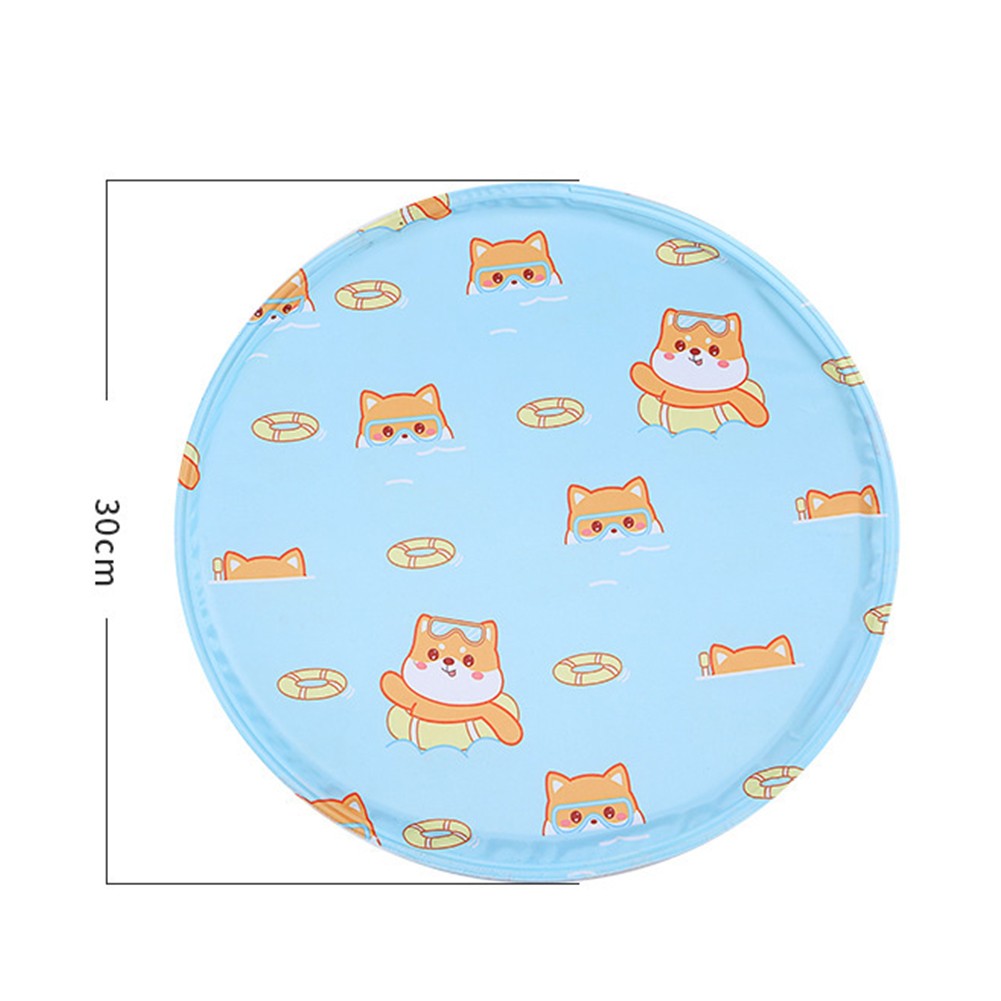 Gel Refroidissant Rond Portable Coussin pour Animaux de Compagnie pour Chiens et - Zdjęcie 14 z 20