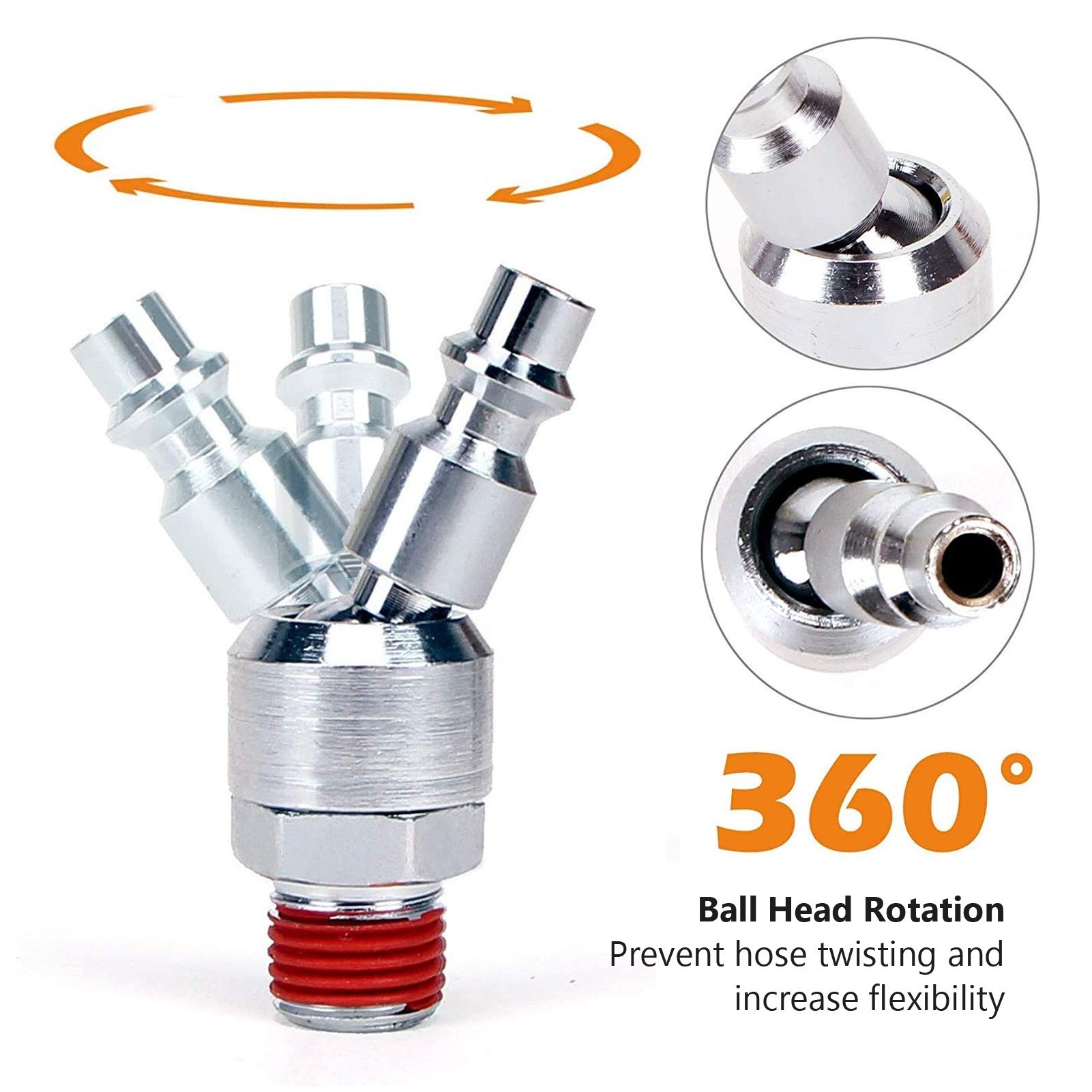 SYNN Pneumatik-Schnellkupplung Reduzierstück 4 Mm Auf 3,2 Mm – 2 Stück, Push-to-Connect, Weiß, Edelstahlkragen, 0-10 Bar, -10 Bis +60°C