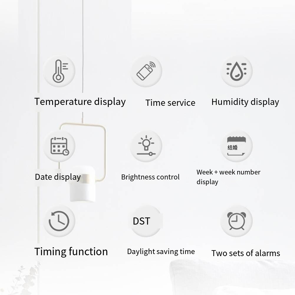 Réveil à affichage LED complet parfait pour une utilisation quotidienne dans n vendu