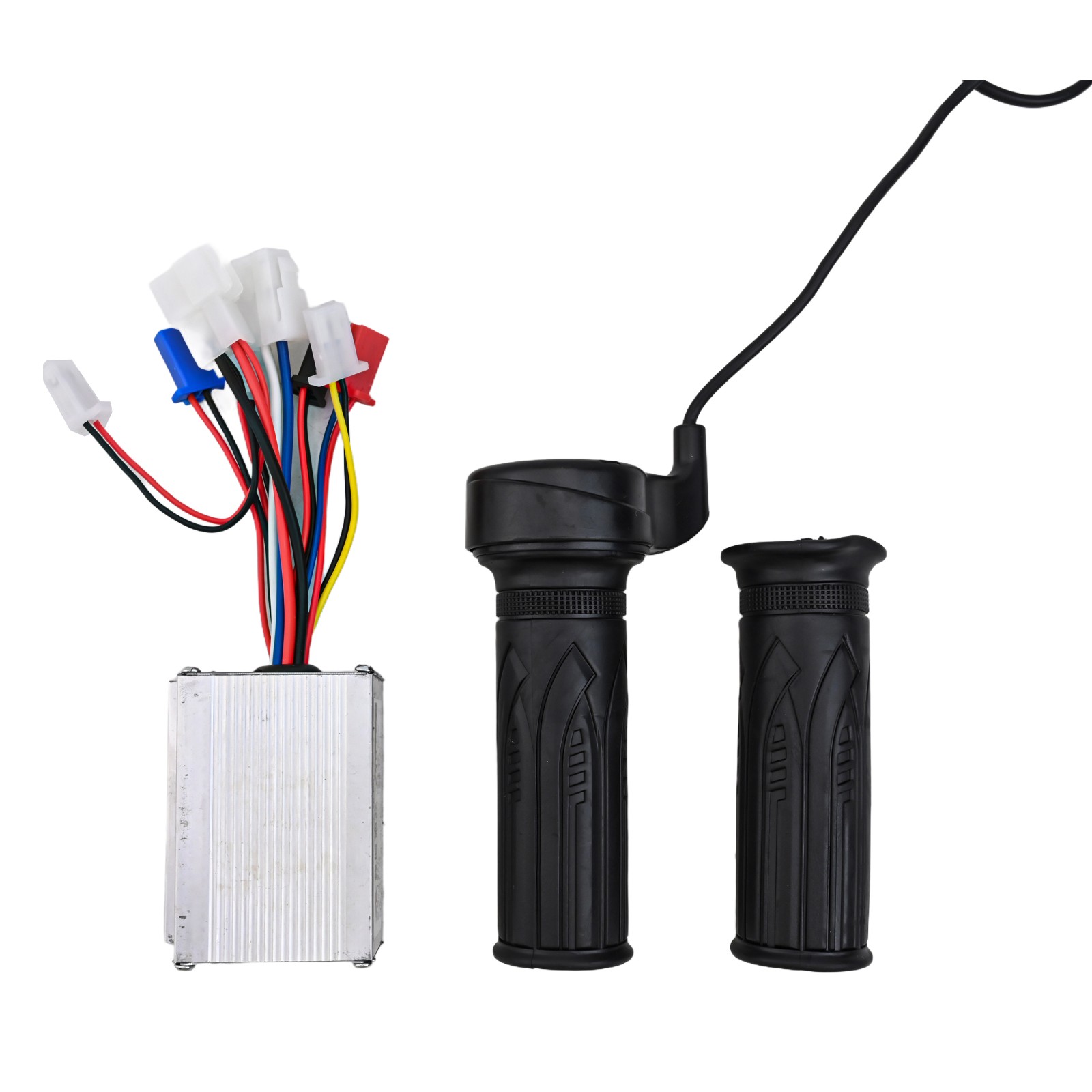 Compatible with 24V36V48V250W350W500W Motors Brush Controller Throttle Grip Set