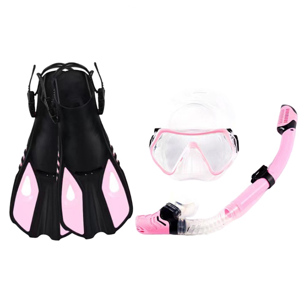 Complete Underwater Adventure Set Adjustable Mask with Safe Snorkel and Fins - Picture 26 of 65
