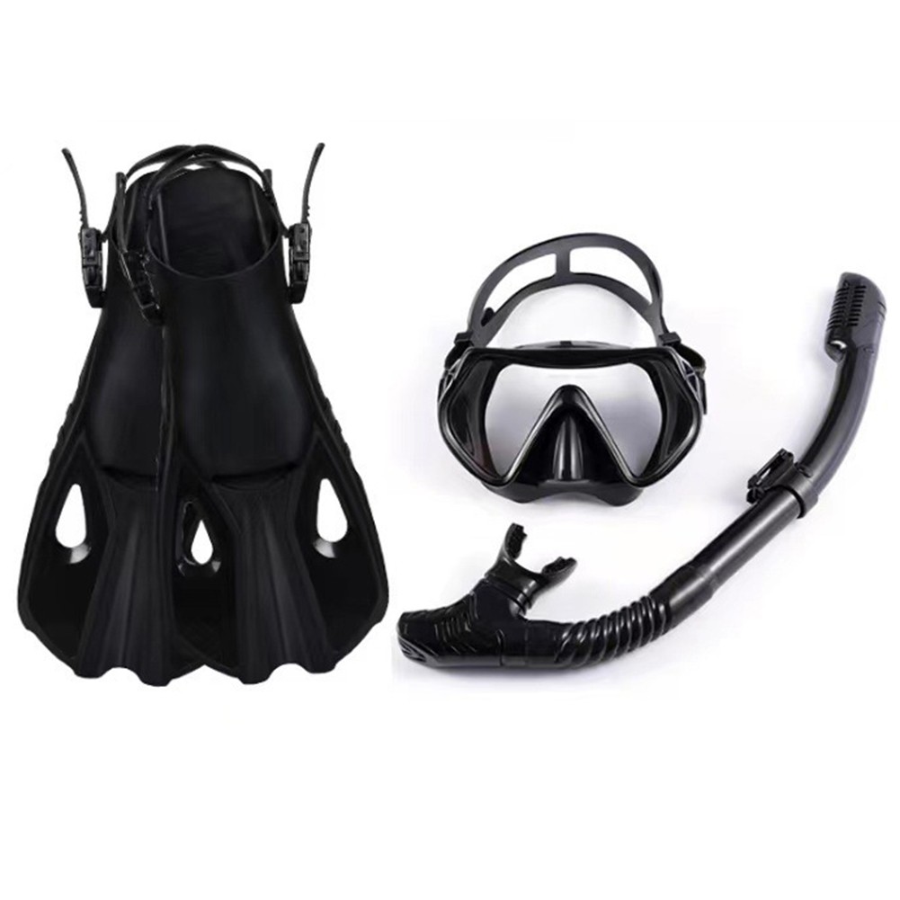 Complete Underwater Adventure Set Adjustable Mask with Safe Snorkel and Fins - Picture 50 of 65