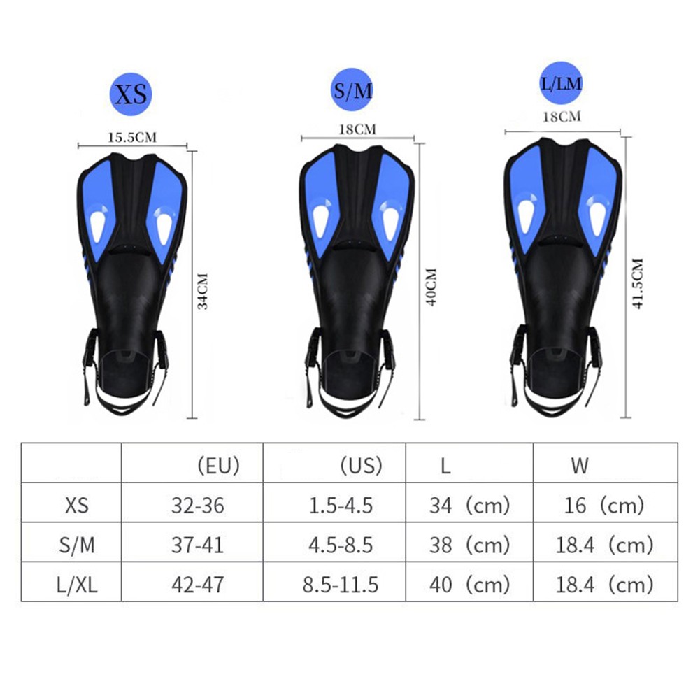 Complete Underwater Adventure Set Adjustable Mask with Safe Snorkel and Fins - Picture 11 of 65