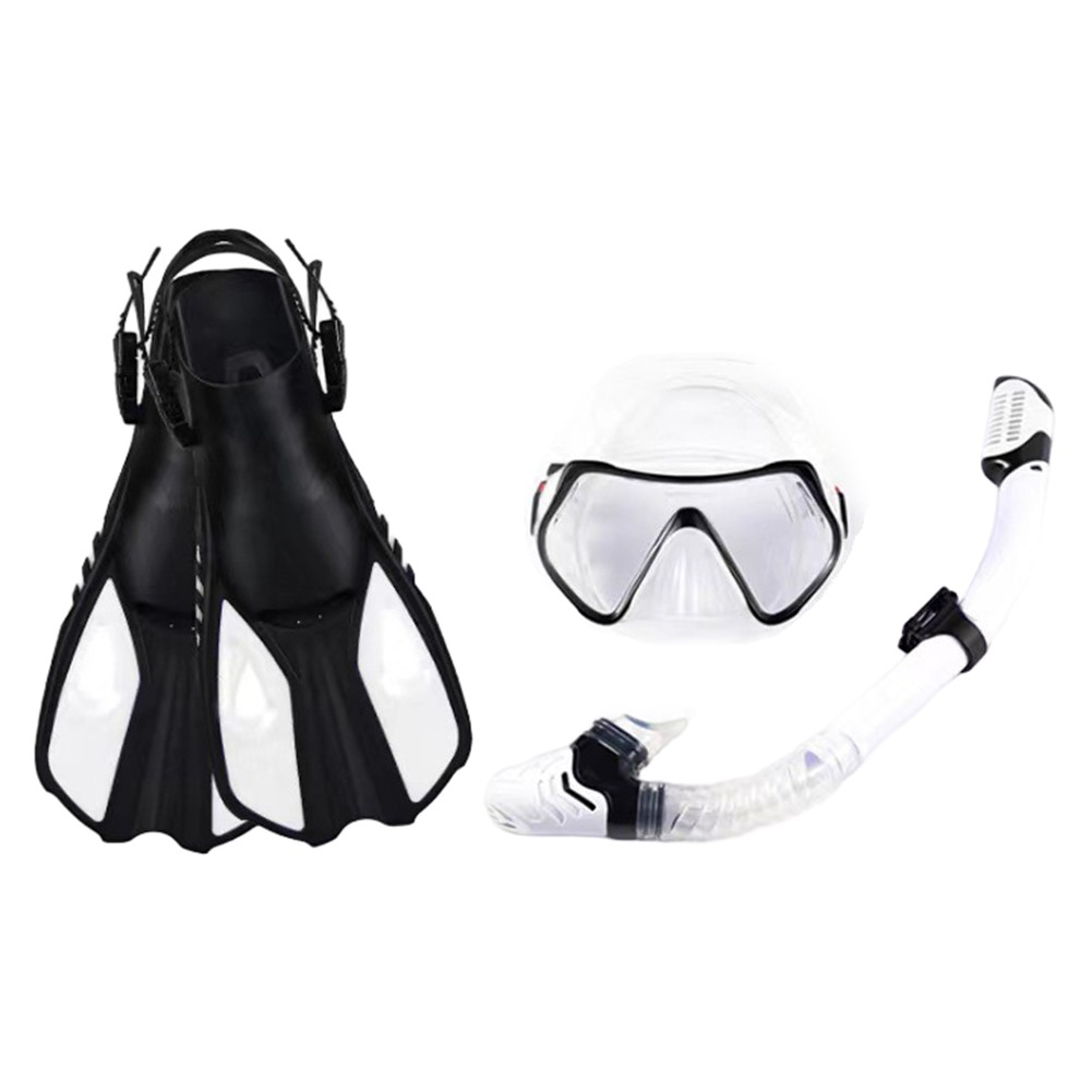 Complete Underwater Adventure Set Adjustable Mask with Safe Snorkel and Fins - Picture 42 of 65
