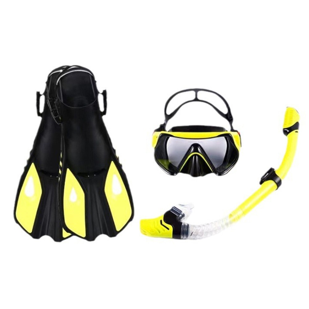 Complete Underwater Adventure Set Adjustable Mask with Safe Snorkel and Fins - Picture 34 of 65