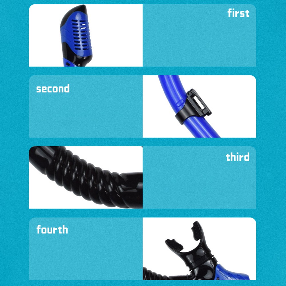 Complete Underwater Adventure Set Adjustable Mask with Safe Snorkel and Fins - Picture 12 of 65