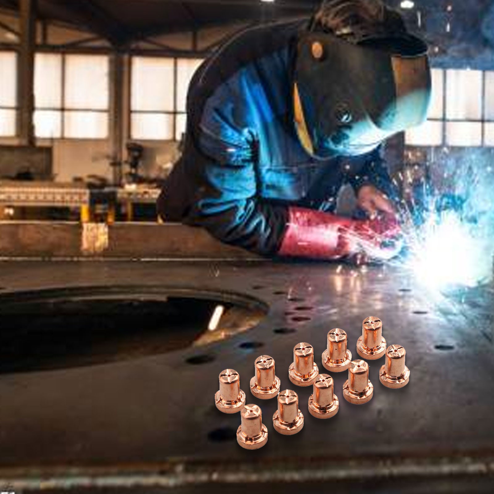 electrode cutting nozzle Red copper material Optimal performance at 40A