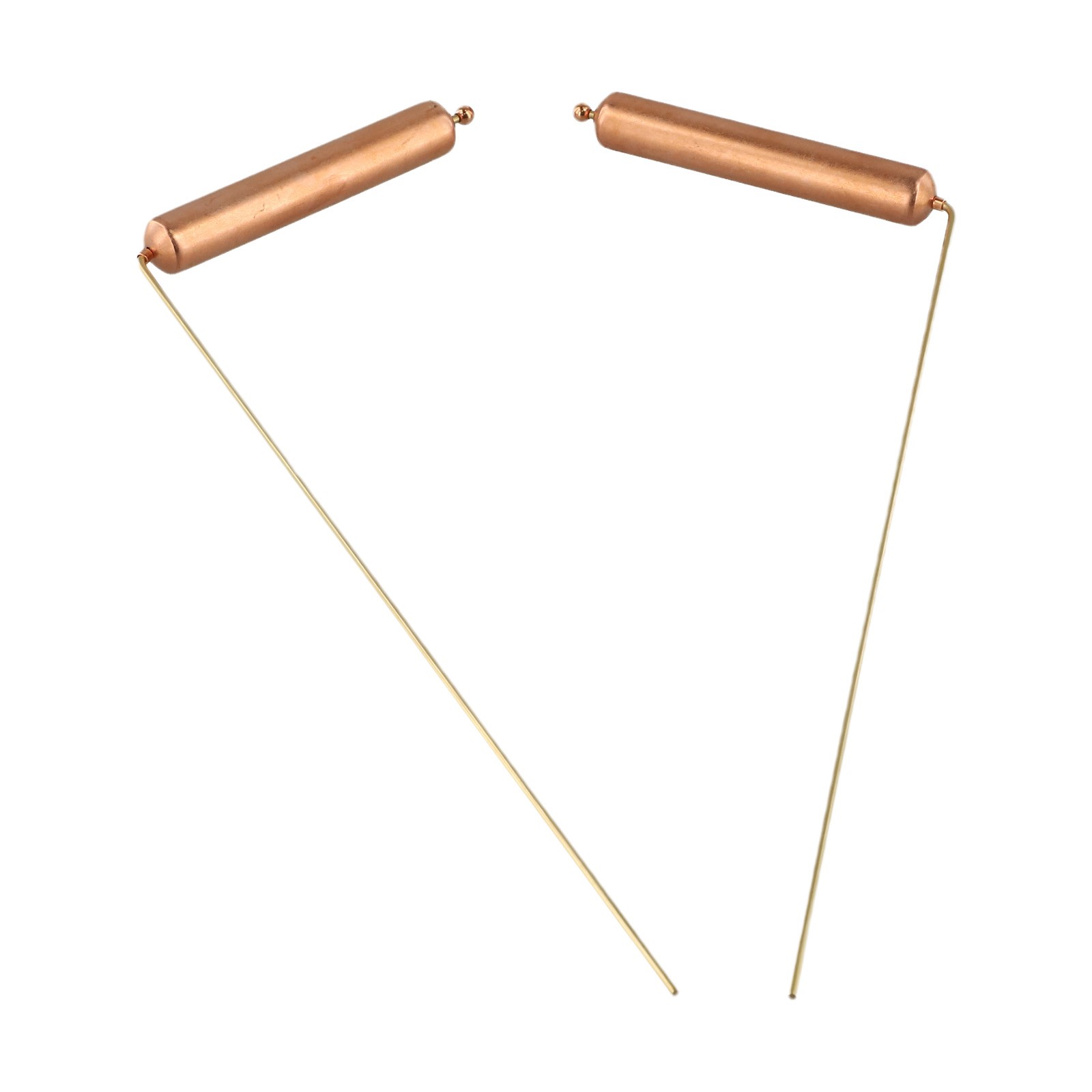 High Performance 2 Piece Copper Detecting Rod Set for Treasure Hunters