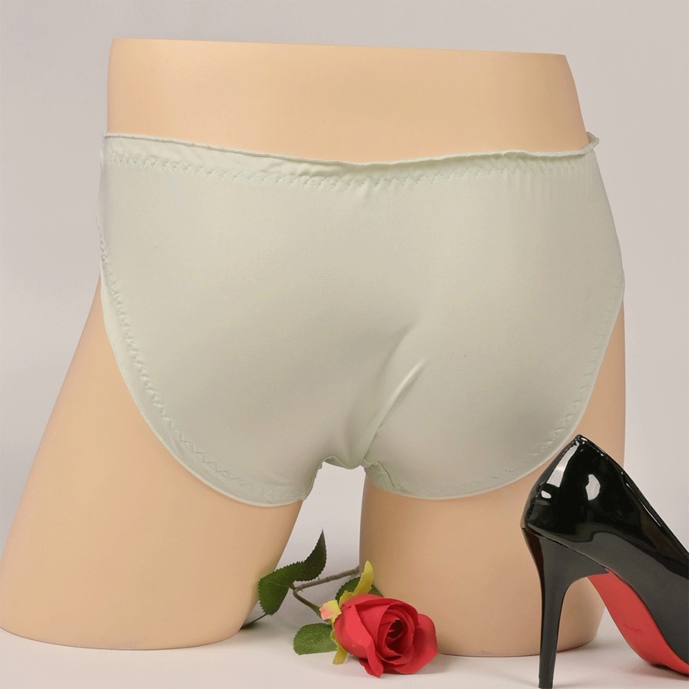 Gentlemen's Sissy Midrise Briefs adorned with Flowers and Soft Lace Material - Picture 19 of 20