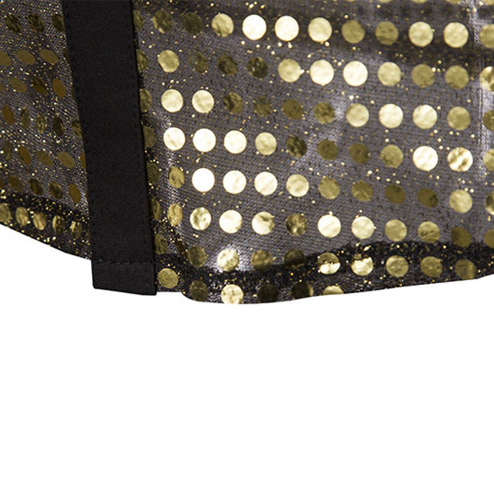 Mature Men's Fashionable See Through Sequin Top Perfect for Nights Out - Picture 14 of 40