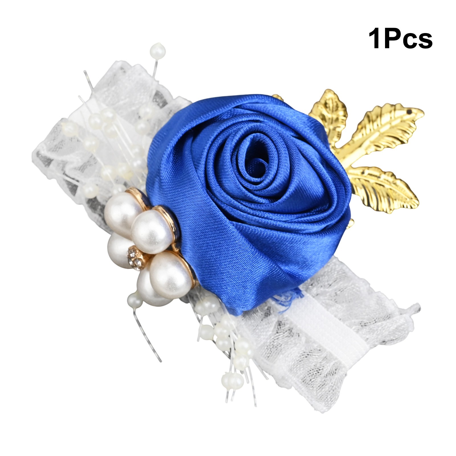Vibrant Wedding Wrist Corsage with Pearl Bead Bracelet in Different Colors - Picture 27 of 36