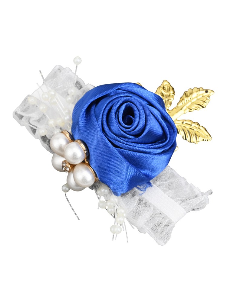 Vibrant Wedding Wrist Corsage with Pearl Bead Bracelet in Different Colors - Picture 32 of 36