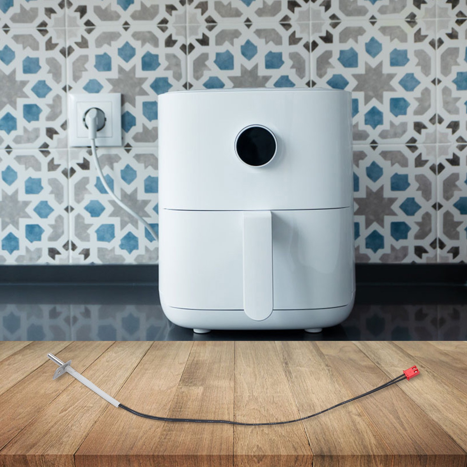 Produktbild von 2 Stück Ersatz 200K Air Fryer Temperatursensor, 30 Cm Volle Länge