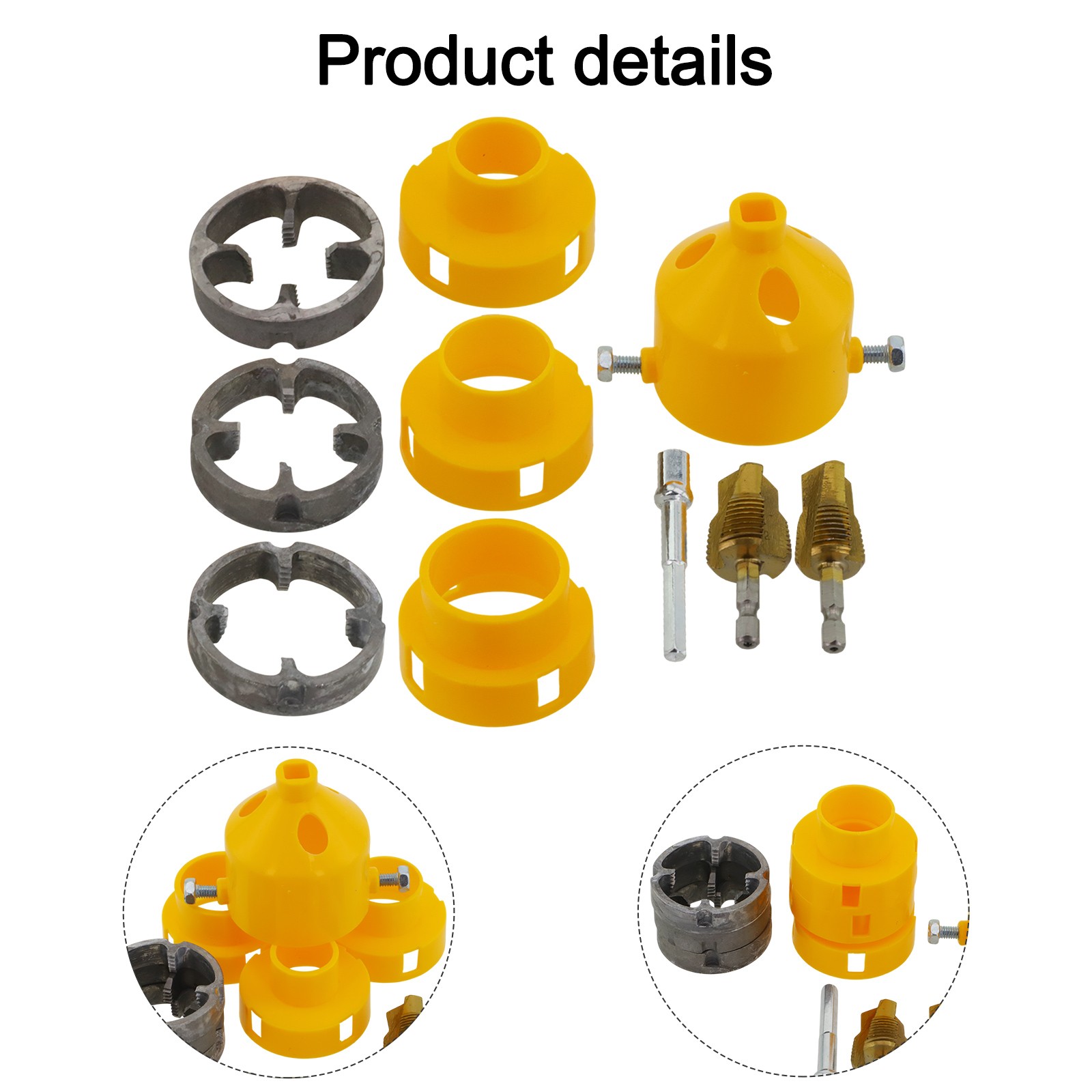 Robust Pipe Threading Kit with Convenient Buckle Design for Electric Drills - Picture 40 of 48