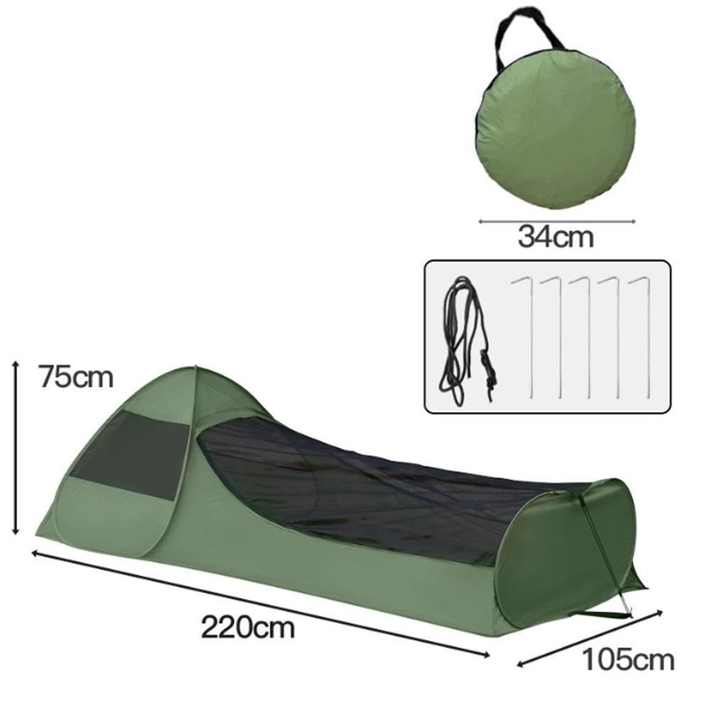 Popup Net Tente en Maille pour Camping Léger Portable Extérieur Sac vendu de Couchag