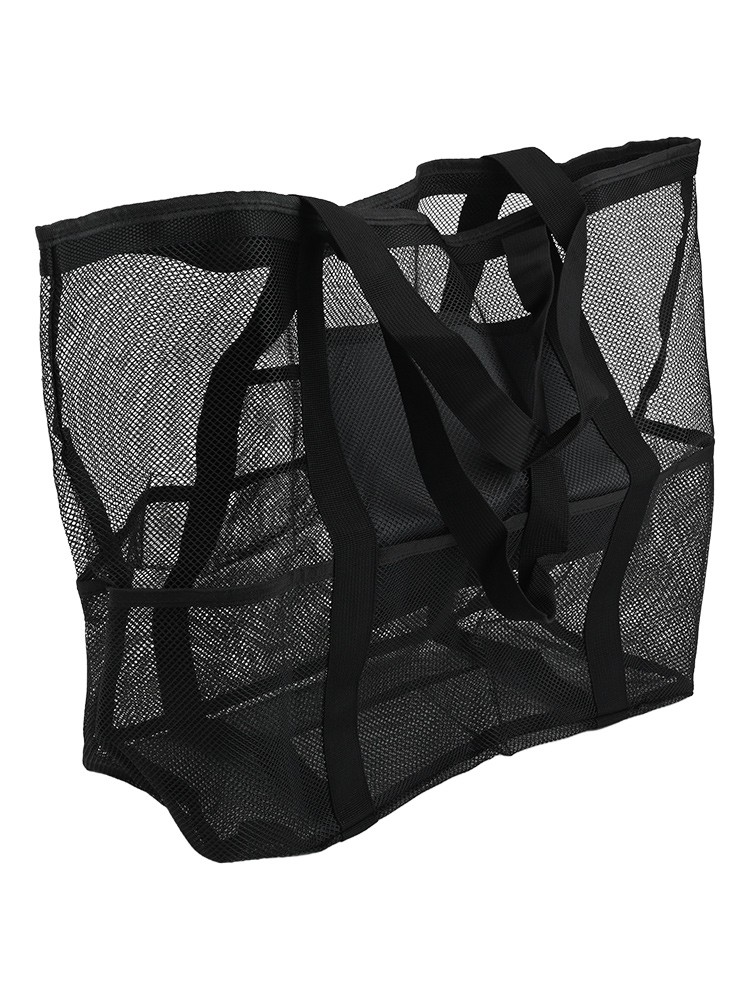 Sac fourre-tout élégant en maille pour voyages à la vendre plage dispose de plusieur