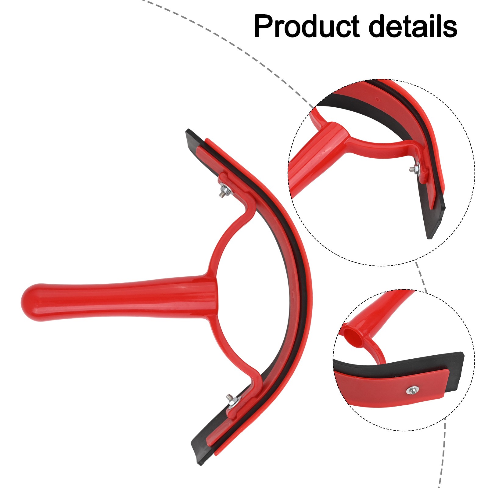 Lightweight Horse Bathing Supplies Plastic Sweat Scraper with Rubber Edge