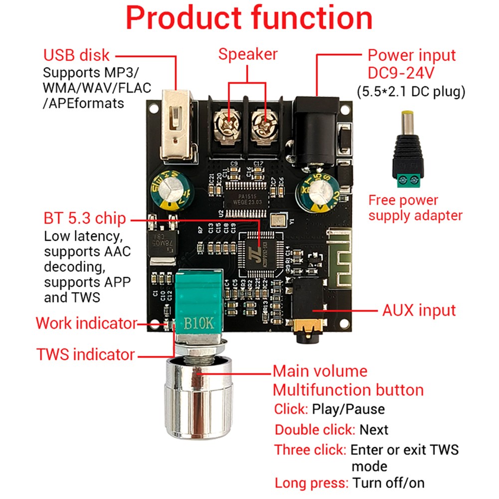 Easily Connectable ZK1001B with Multiple Inputs and For TPA316D2 Support - Bild 24 von 36