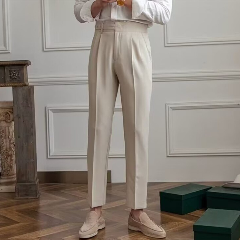 Men's Classic Casual Dress Pants with a Tailored Look Suitable Year Round Wear - Picture 18 of 56