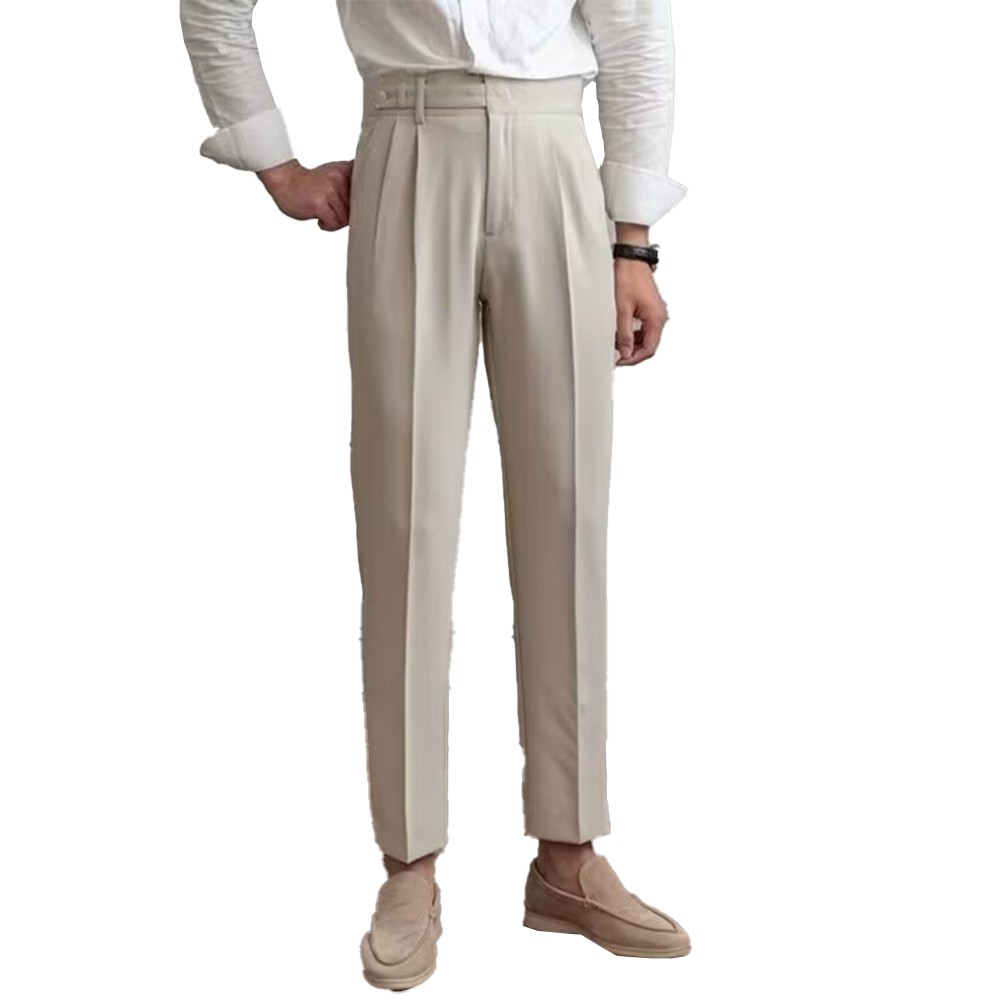 Men's Classic Casual Dress Pants with a Tailored Look Suitable Year Round Wear - Picture 13 of 56