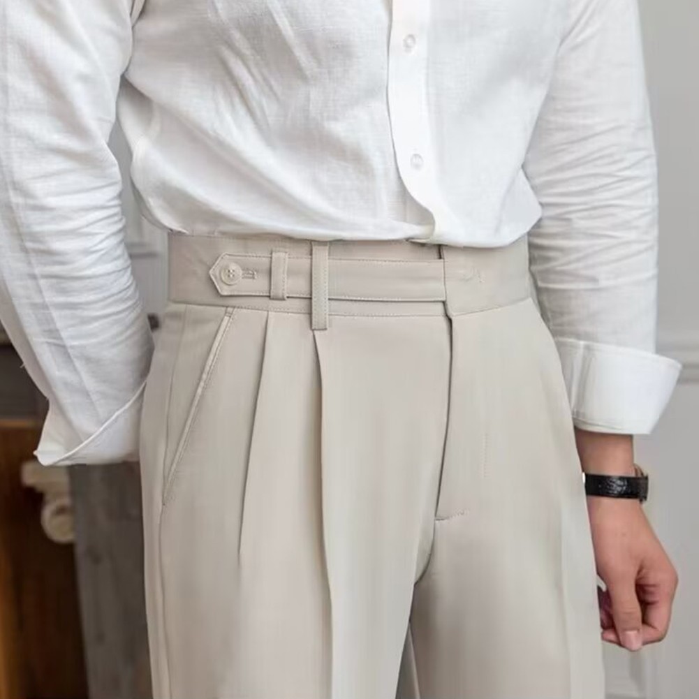 Men's Classic Casual Dress Pants with a Tailored Look Suitable Year Round Wear - Picture 22 of 56