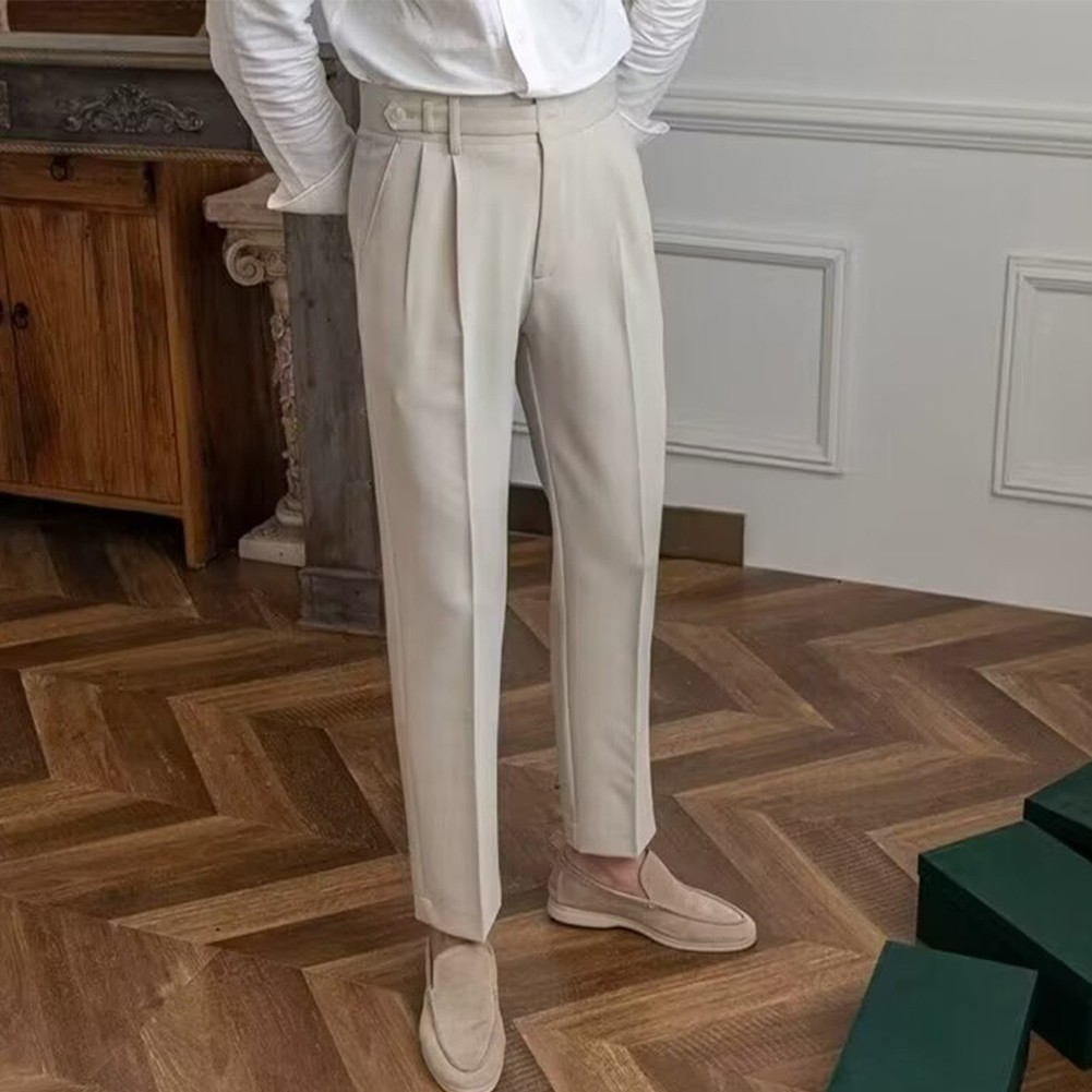 Men's Classic Casual Dress Pants with a Tailored Look Suitable Year Round Wear - Picture 23 of 56
